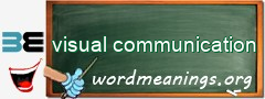 WordMeaning blackboard for visual communication